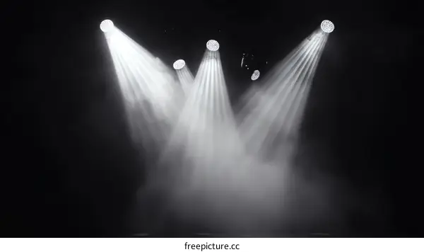 Spotlight Stage Lighting Design Illustration