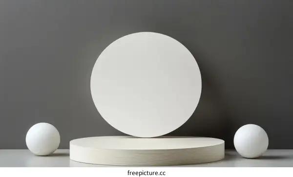 Abstract Geometric Display Stand Design