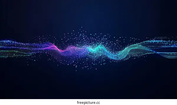 Abstract Colorful Particle Wave Design