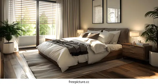 Bedroom in IKEA style