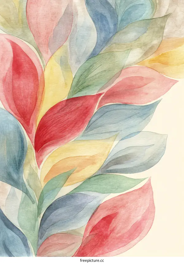 Abstract Watercolor Floral Design