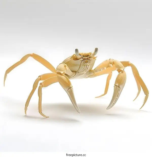 Ghost Crab on White Background