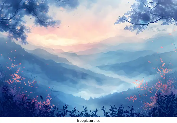 Beautiful Chinese landscape painting