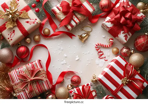 Christmas presents and decorations