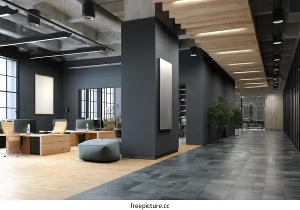 Modern Industrial Office Interior Design