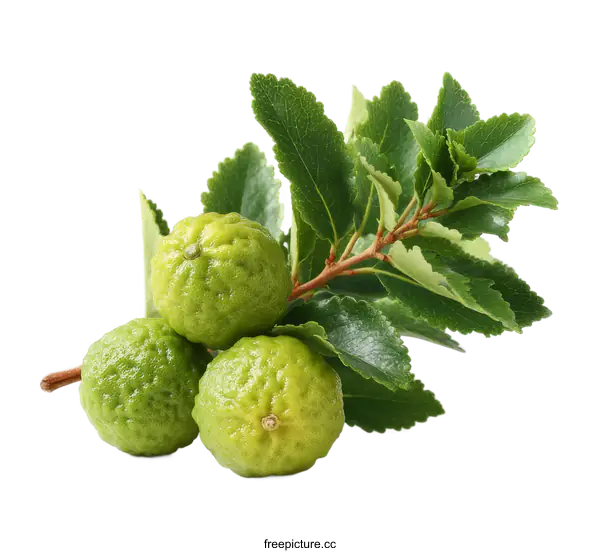 [Transparent Background PNG]Fresh Bergamot Fruits with Leaves