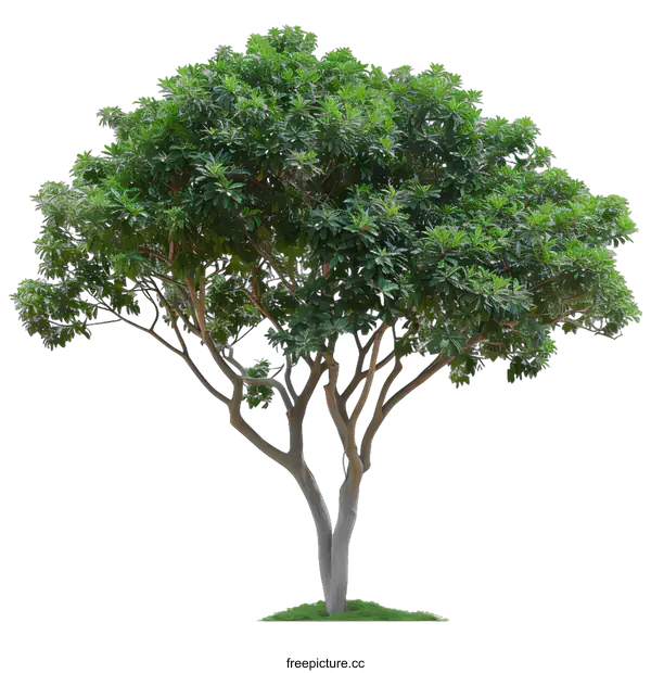 [Transparent Background PNG]Green Tree Isolated On White Background