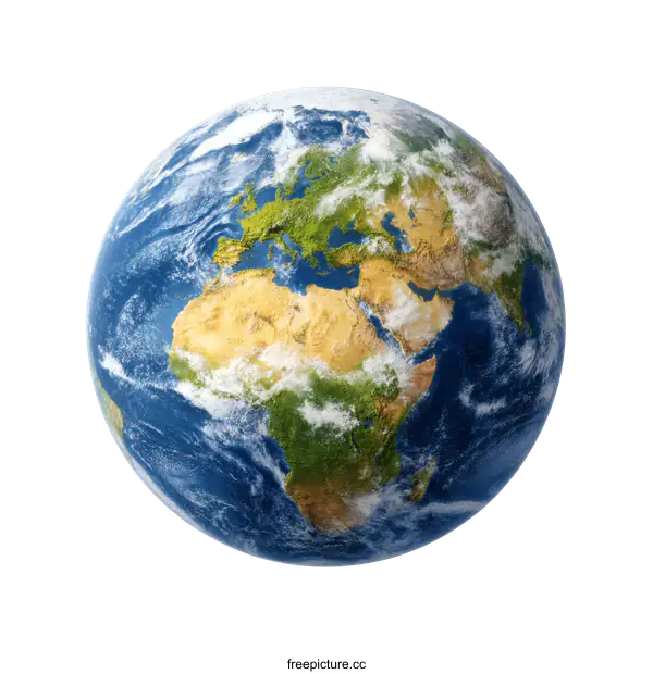 [Transparent Background PNG]Earth Globe High Definition World Map