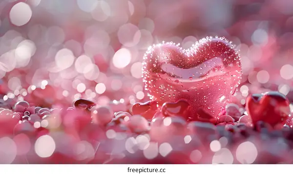 A pink heart image