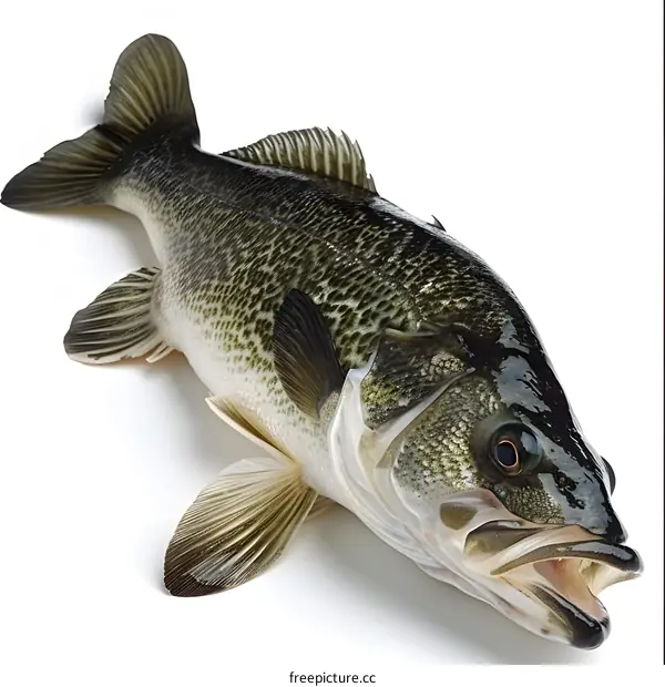 Fresh Fish on White Background