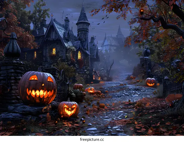 Halloween Pumpkin House