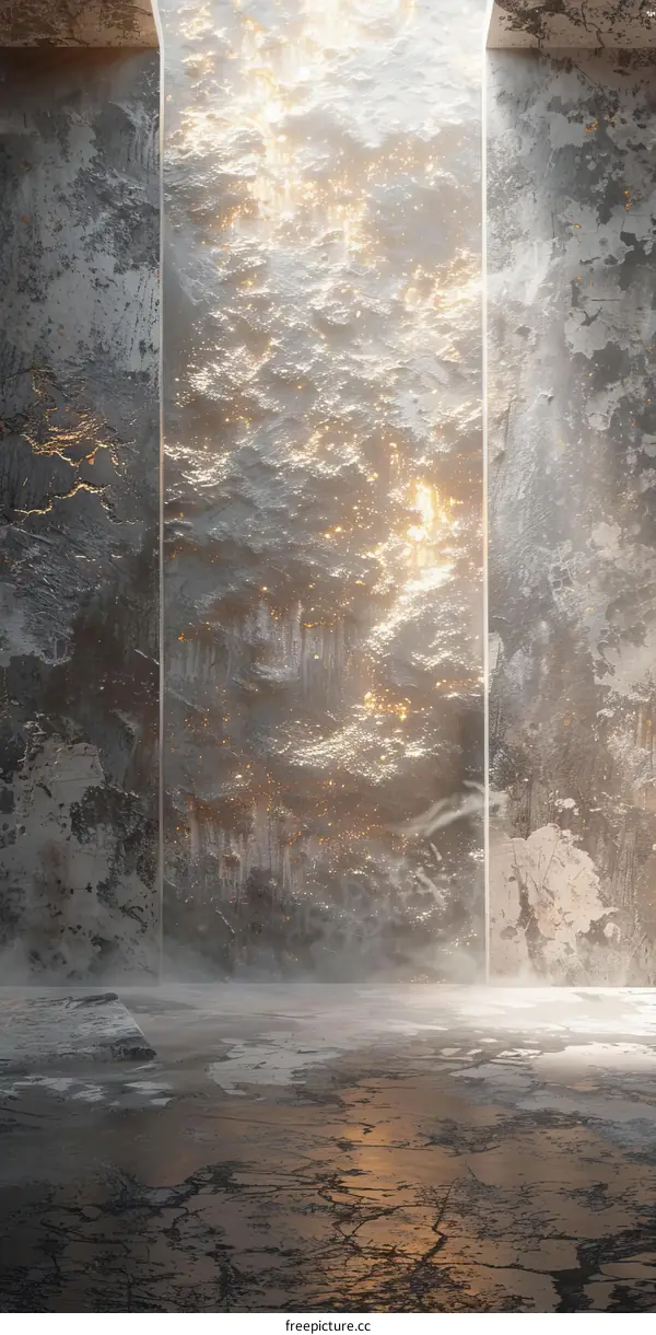 Futuristic Sci-Fi Space with Light and Shadow