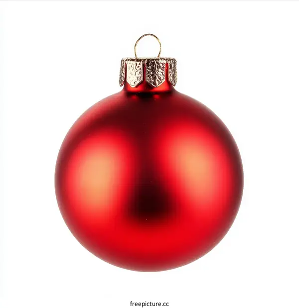 Red Christmas Ornament Closeup
