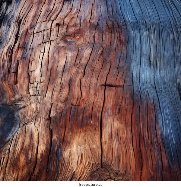 Burnt Tree Bark Texture - Forest Damage