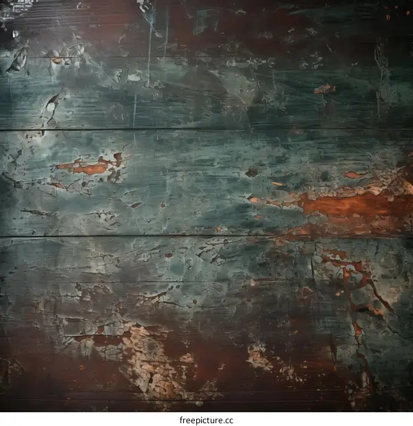 Blue and brown wooden background texture