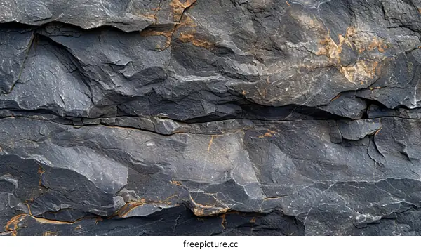 Close up dark gray rock texture background