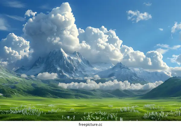 The mountain scenery is magnificent