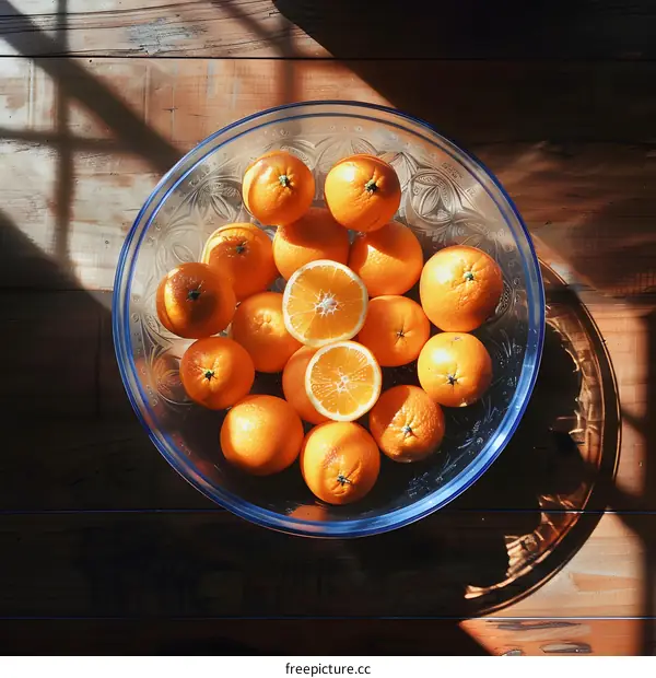 Bowl of Oranges in Sunlight