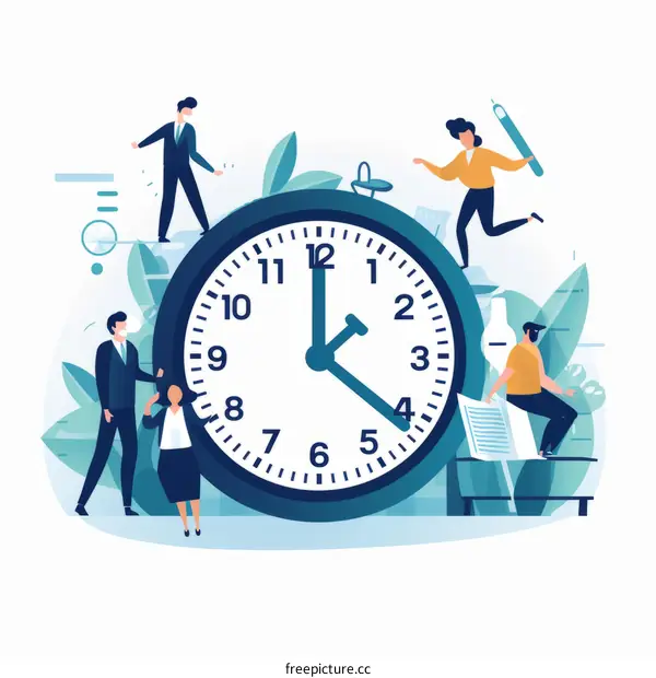 People of different ethnicity working together to meet a deadline