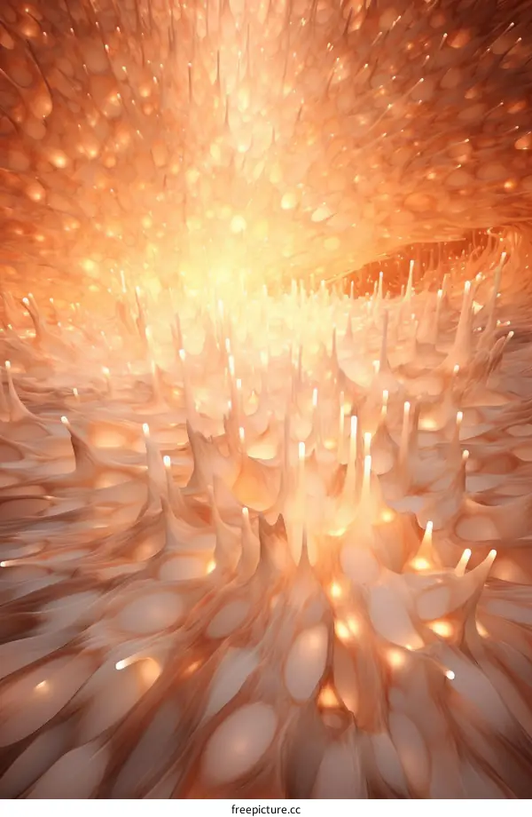 Abstract illustration of a coral reef