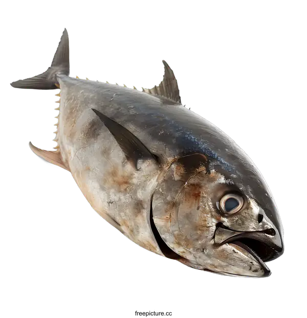 [Transparent Background PNG]A large tuna fish on a white background