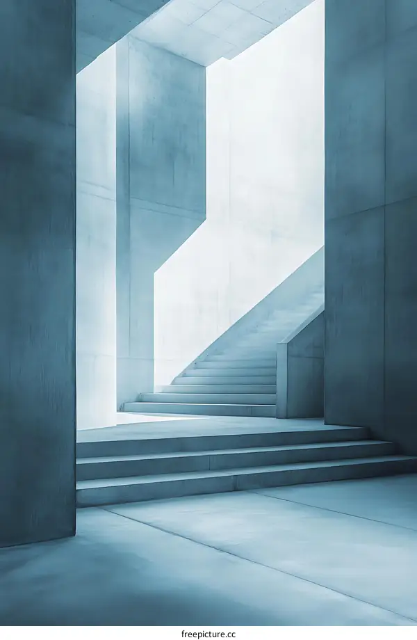 Modern Concrete Staircase Architecture Design