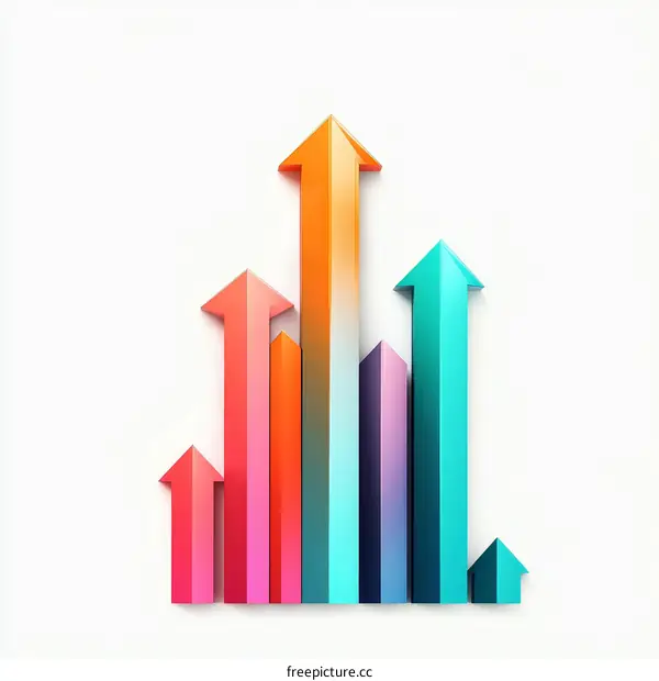 Colorful Growth Chart Illustration