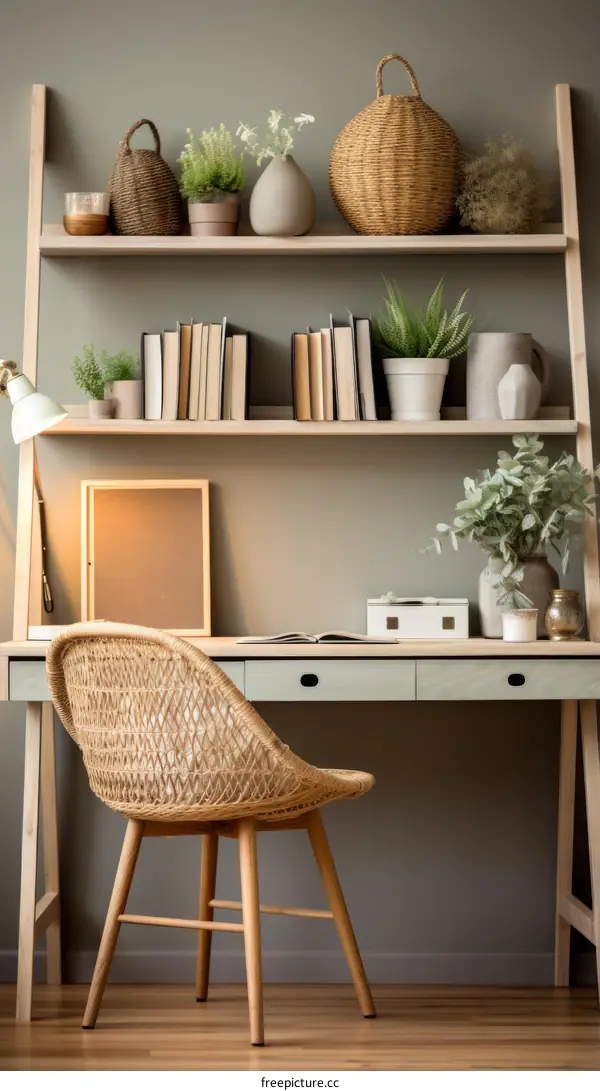 A desk with a lot of stuff on it