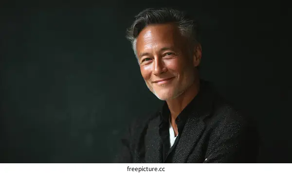 Portrait of a Smiling Mature Man