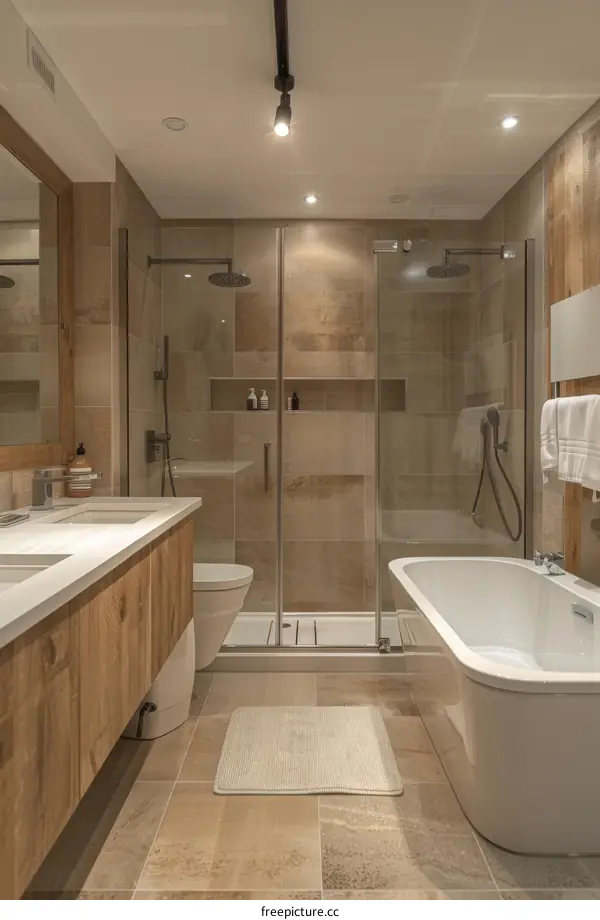 Minimalist Bathroom with Modern Accents