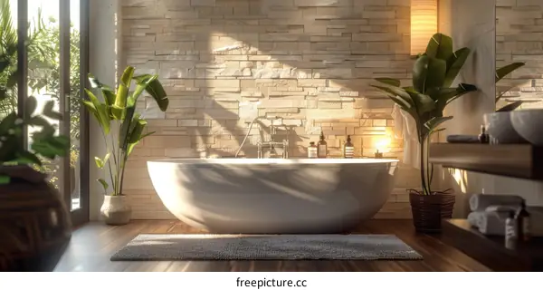 Modern Spa Bathroom Interior Design