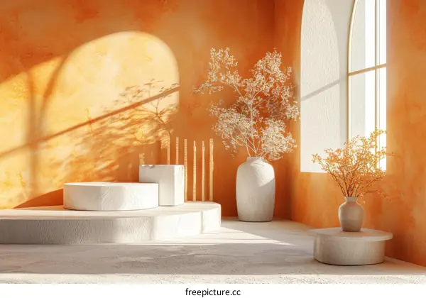 Modern Minimalist Interior Display Podium