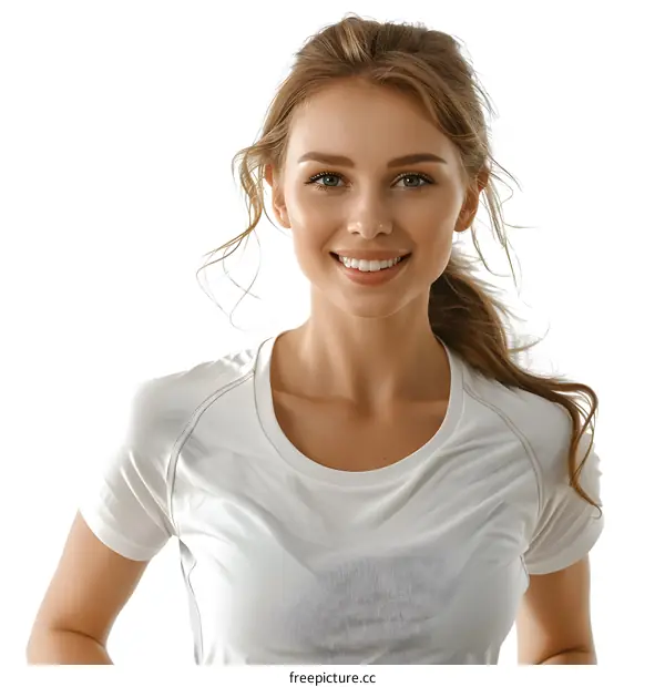 Portrait of a happy woman smiling