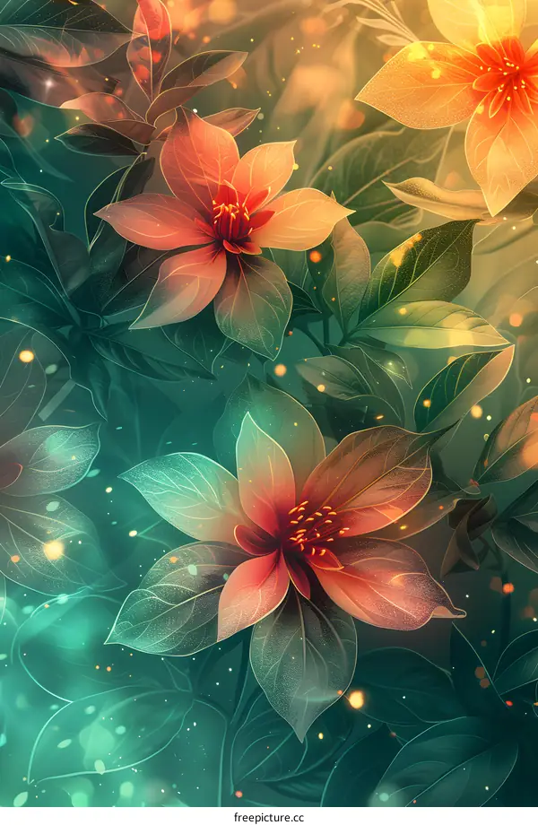 Flowers are blooming in the garden