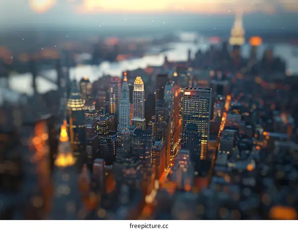 Miniature Cityscape Tilt-Shift Photography