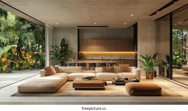Modern Tropical Living Room Design