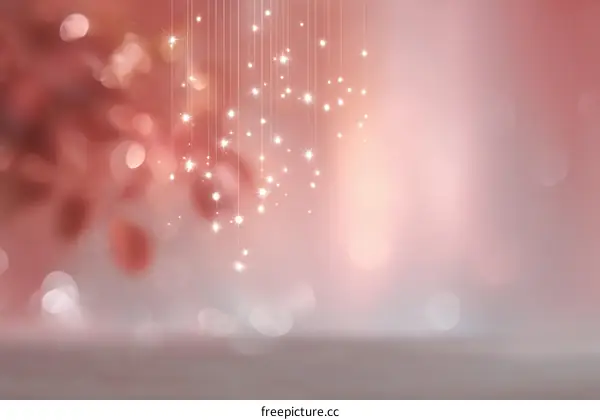 Abstract Soft Pink Background with Sparkling Lights