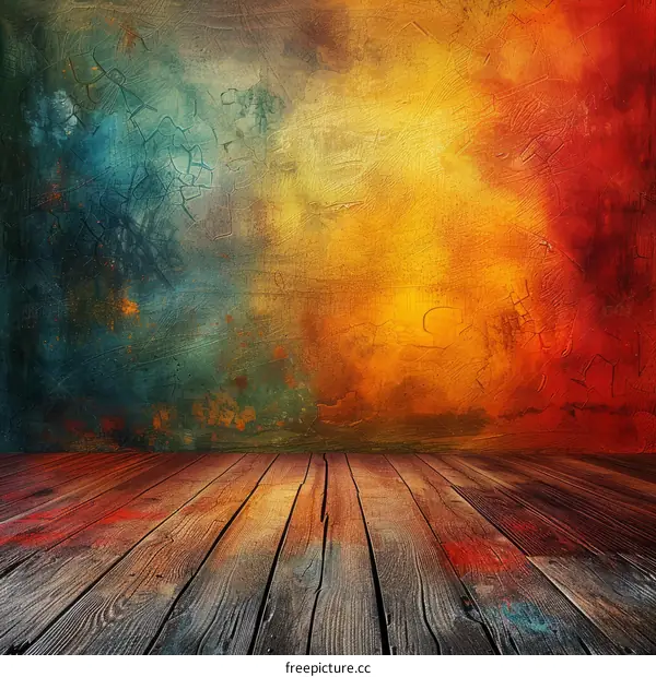 Vintage Wooden Floor Background