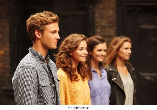 Urban Casual Style Group Portrait