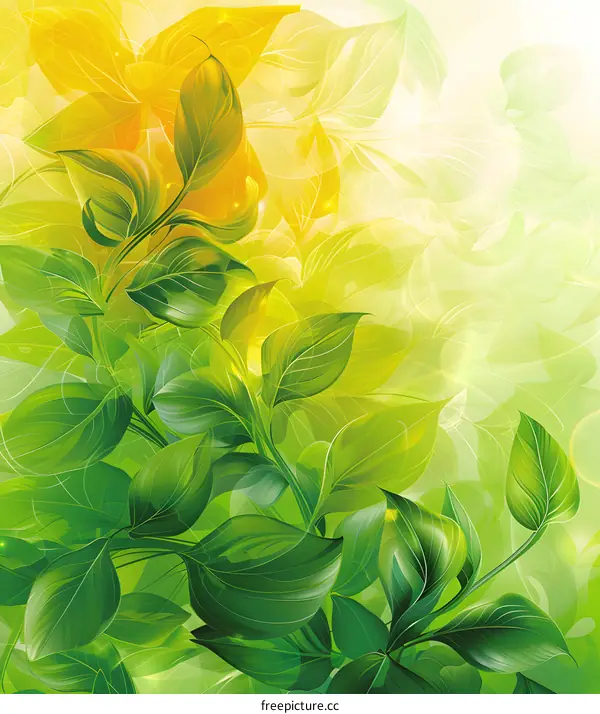 Green leaves background