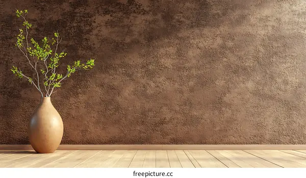 Modern Interior Design with a Vase of Branches