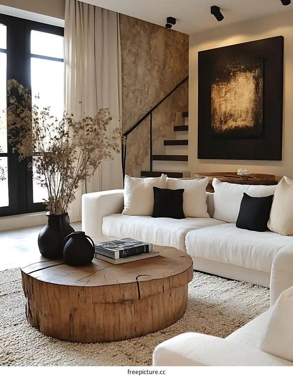 Modern Rustic Living Room Interior Design