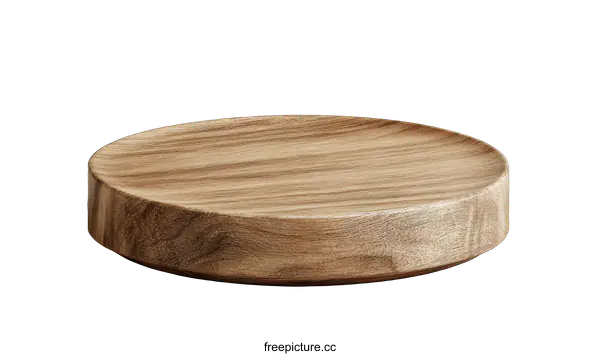 [Transparent Background PNG]Wooden Round Tray for Display