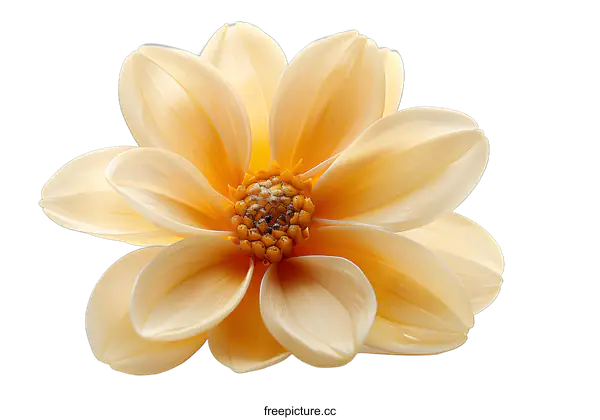 [Transparent Background PNG]Close Up of a Dahlia Flower