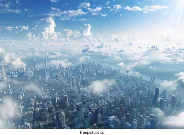 Modern City from Above