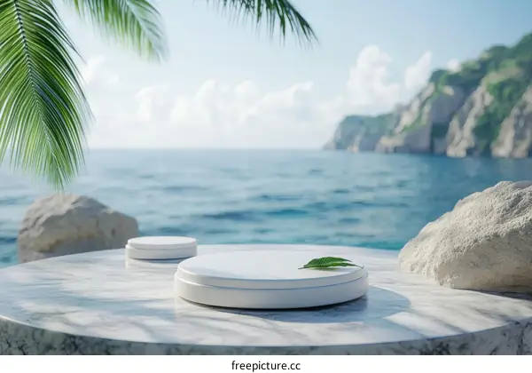 Coastal White Product Display Platform