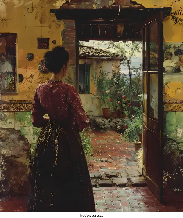 A Spanish Girl by an Italian Painter