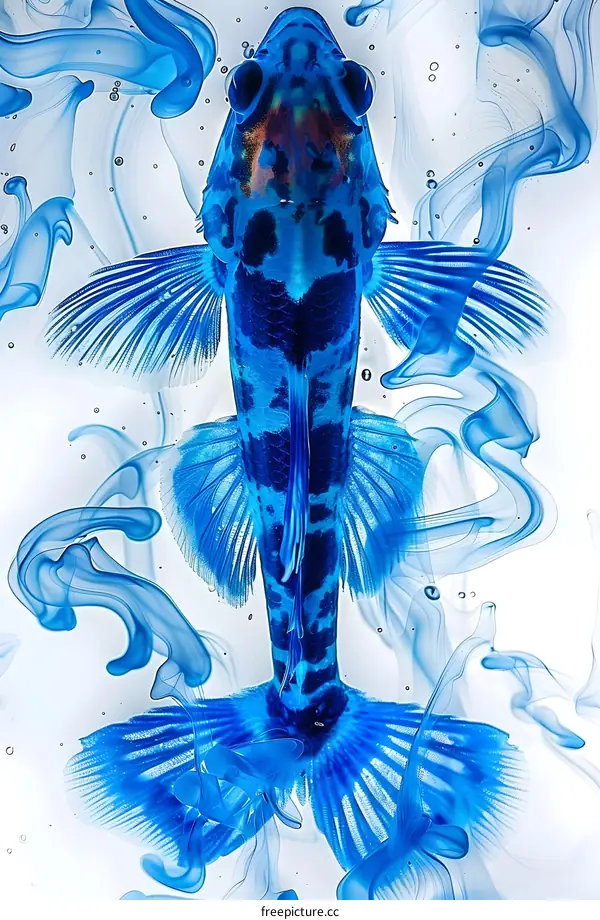 Blue Fish in Water
