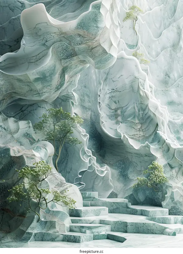 Abstract Marble Mountain Landscape Design