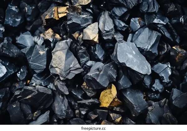 Black and Gold Rocks